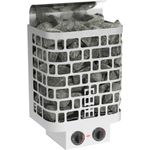 Sentiotec Krios 6 kW Saunaofen Elektroofen finnischer Saunaofen integrierte Steuerung 41 x 31 x 51 cm, Wandofen, für Saunen mit Größe von 5 - 9 m³