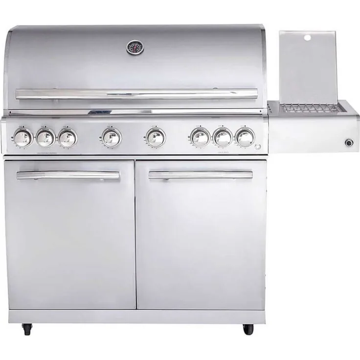 Allgrill Top-Line Modular CHEF XL Gasgrill 6 Brenner/Seitenkocher/Backburner Grundmodell Grill Chef XL