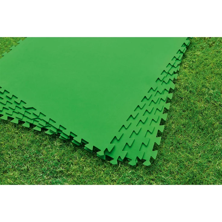 Bestway Flowclear Bodenschutzfliesen Set Bodenplane, grün, 78 x 78 cm – Bild 5