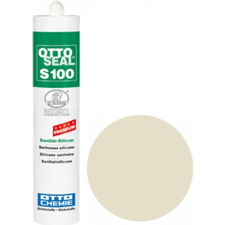OTTOSEAL  S100 Premium-Sanitär-Silikon/Silicon 300 ml -  Lichtgrau C38