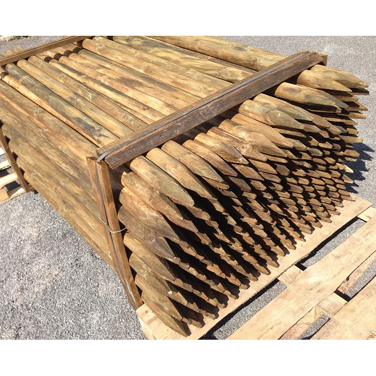 1 Stk HOLZPFAHL Rungpfahl 6cm Ø x 175cm, Baumpfahl für Zaun Gartenzaun – Bild 5