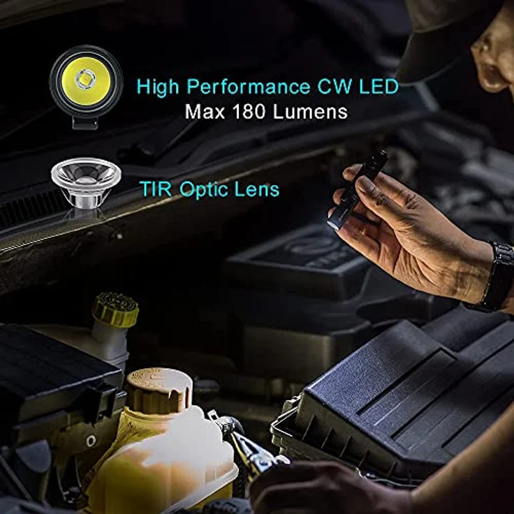 OLight i3T-EOS LED Taschenlampe batteriebetrieben 180lm 39g – Bild 2