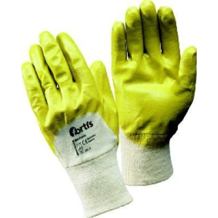 Handschuh Mechanic Nitril gelb FORTIS Größe:10