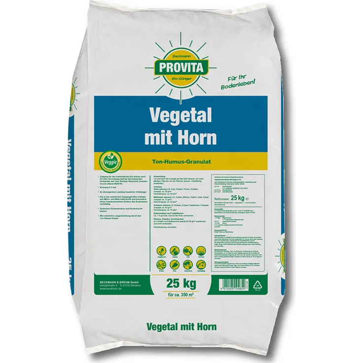 BECKMANN PROFI VEGETAL mit Horn, 25 kg