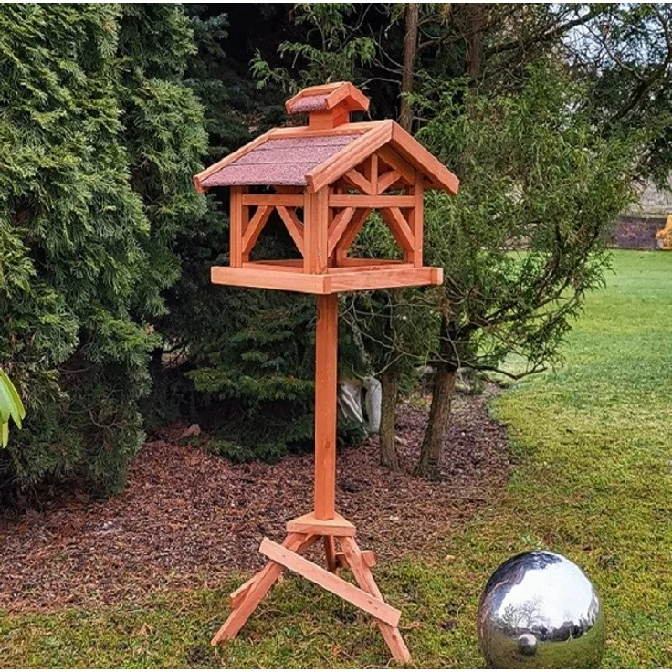 Vogelhaus WILDBICHL mit Ständer Vogelfutterhaus Futterhaus Vogel Haus Holz