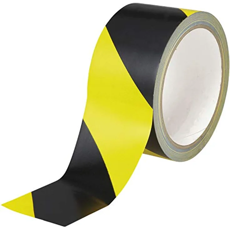 FOLTEC Warnband gelb-schwarz 50mmx33m