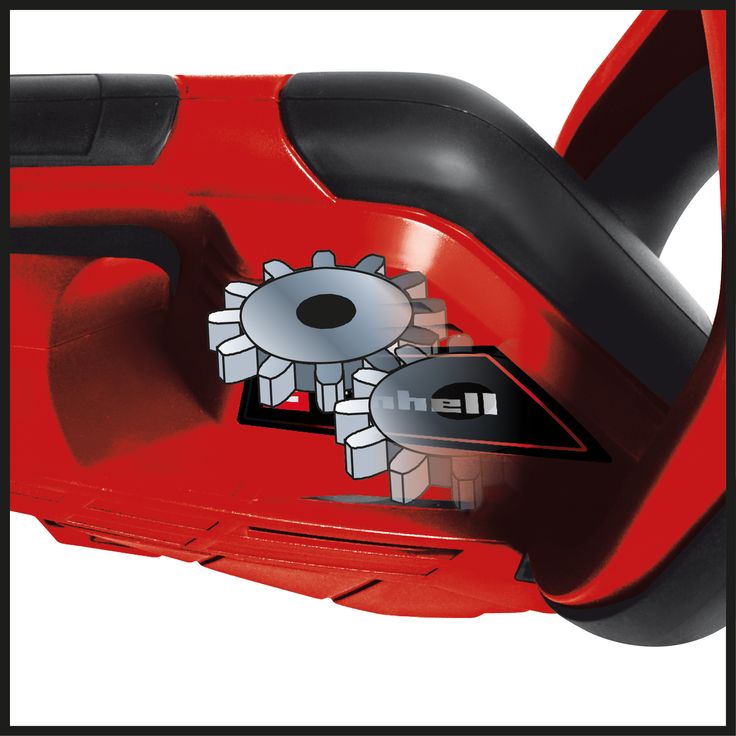 Einhell Elektro-Heckenschere GH-EH 4245 (420W, 450mm Schnittlänge, 12mm Schnittstärke, Metallgetriebe, Alu-Messerabdeckung, Handschutz, Schwertschutz) – Bild 3