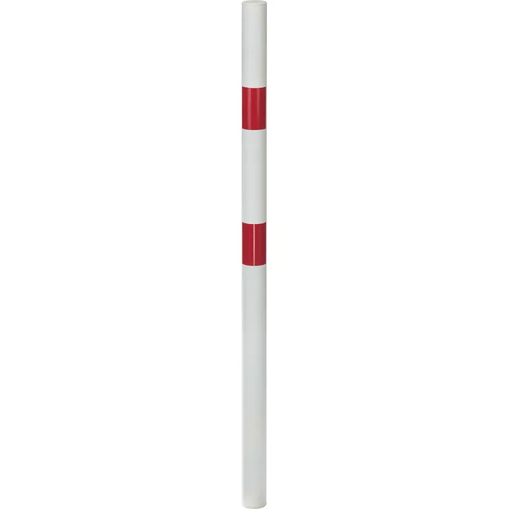 Alberts Absperrpfosten Standard SK | zum Einbetonieren | weiß | Pfosten-Ø 60 mm | Höhe über Boden 100 cm 
(782467)