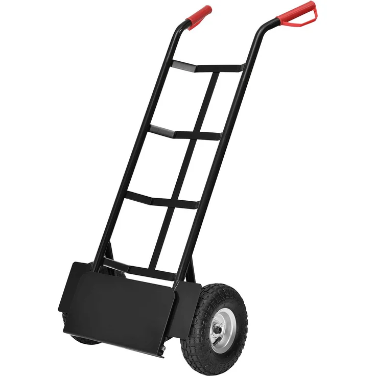 Juskys Sackkarre Basic klappbar | 100 kg belastbar | große Luftreifen | Kunststoff Griffe | Stahl – Bild 10