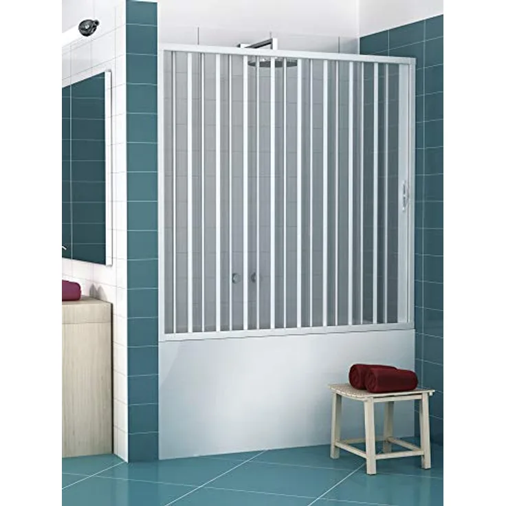 Pinto - PVC Badewannefaltwand 170 CM mit seitlicher Öffnung Mod. Nina