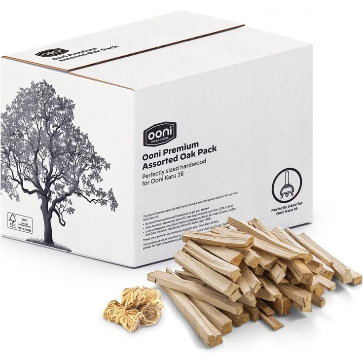 Ooni Premium Assorted Oak Pack Paket mit Premium-Eichenhölzern