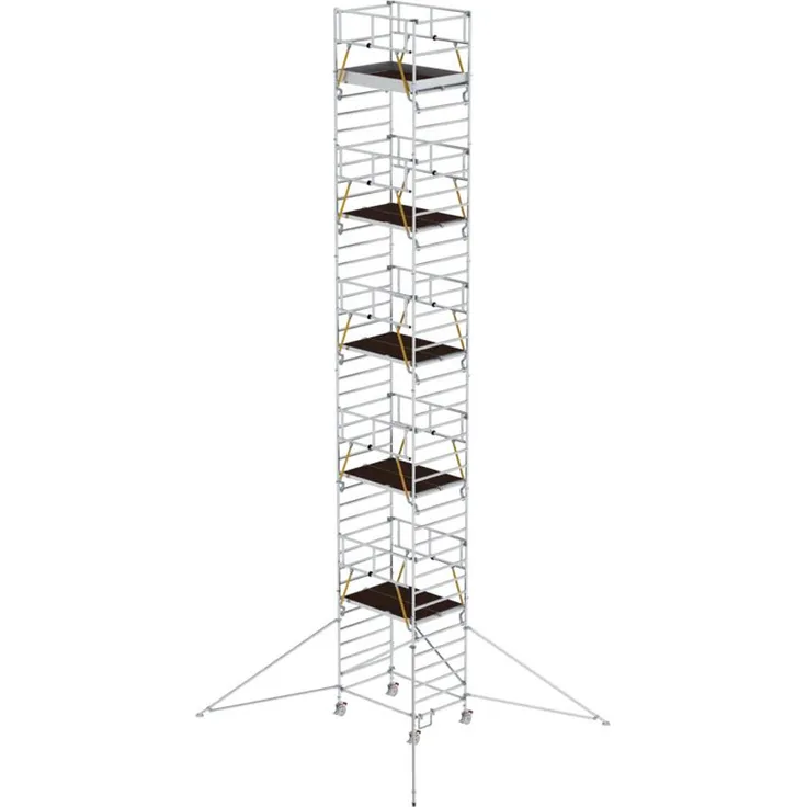 Günzburger Rollgerüst SG mit Doppelplattform 1,35x1,80m und Ausleger 13,47m AH