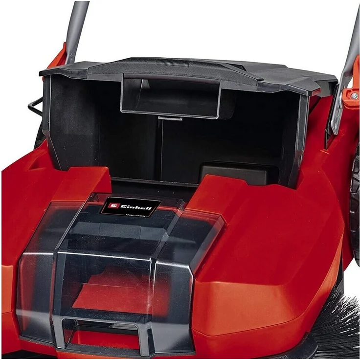 Einhell Akku-Kehrmaschine TE-SW 18-610 Li-Solo Power X-Change PXC 18 V, Li-Ion, 20 L Schmutzbehälter, 61 cm Arbeitsbreite, Parkposition, verstellbarer Lenker, abnehmbare Lippe, Ein-und Ausschalter – Bild 8