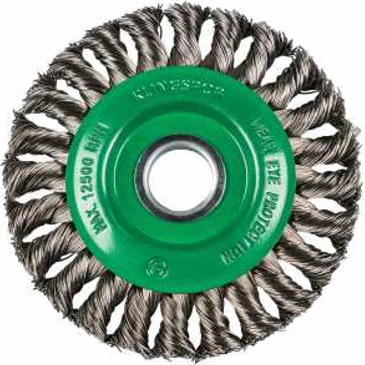Klingspor Rundbürste gezopft einreihig Anzahl Reihen 1, 125 x 14 x 22,23 mm, 0,5 Edelstahl