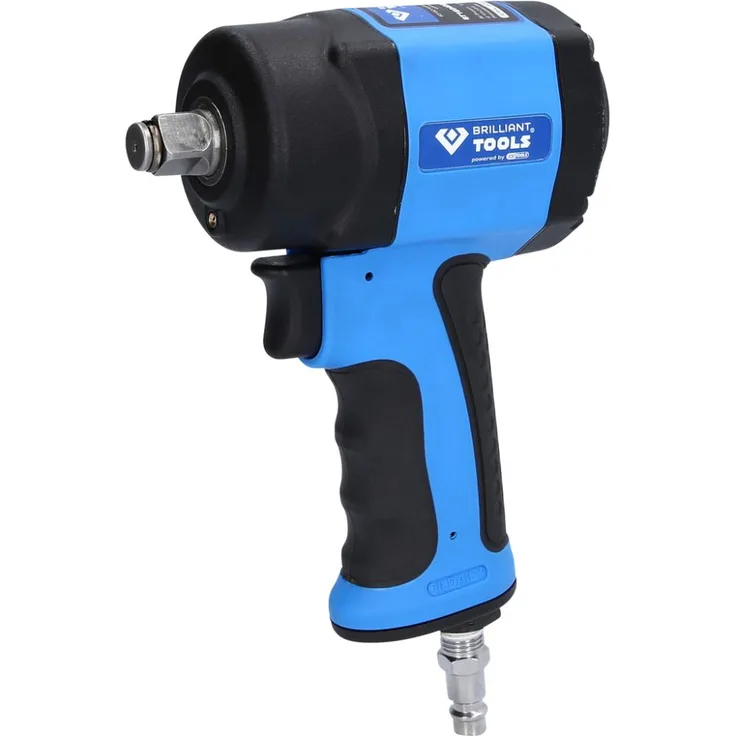 BRILLIANT TOOLS BT160400 1 1.240 Nm Powered by KS TOOLS 2 Zoll Mini-Druckluft-Schlagschrauber