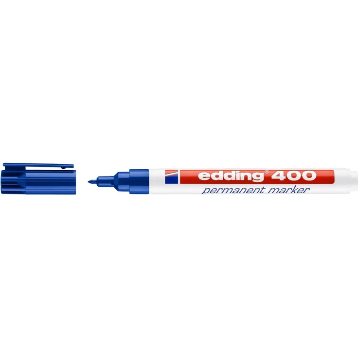 Edding Permanentmarker 400 blau Strich-B.1mm Rundspitze EDDING VE: 10 – Bild 1