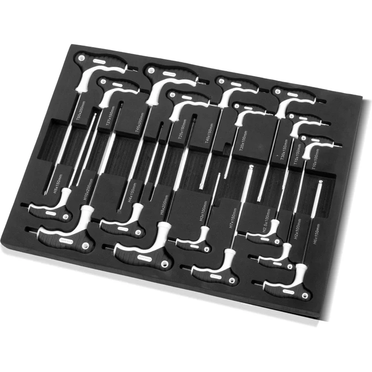 STAHLWERK Werkstattwagen Phoenix 260 mit 7 Schubladen und Seitenfach bestückt mit einem 260-teiligem Premium-Werkzeug-Sortiment aus hochwertigem Chrom-Vanadium – Bild 10