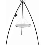 Holzkohlegrill Schwenkgrill 200 cm - Holzkohlegrillrost aus Rohstahl 50 cm Kurbel