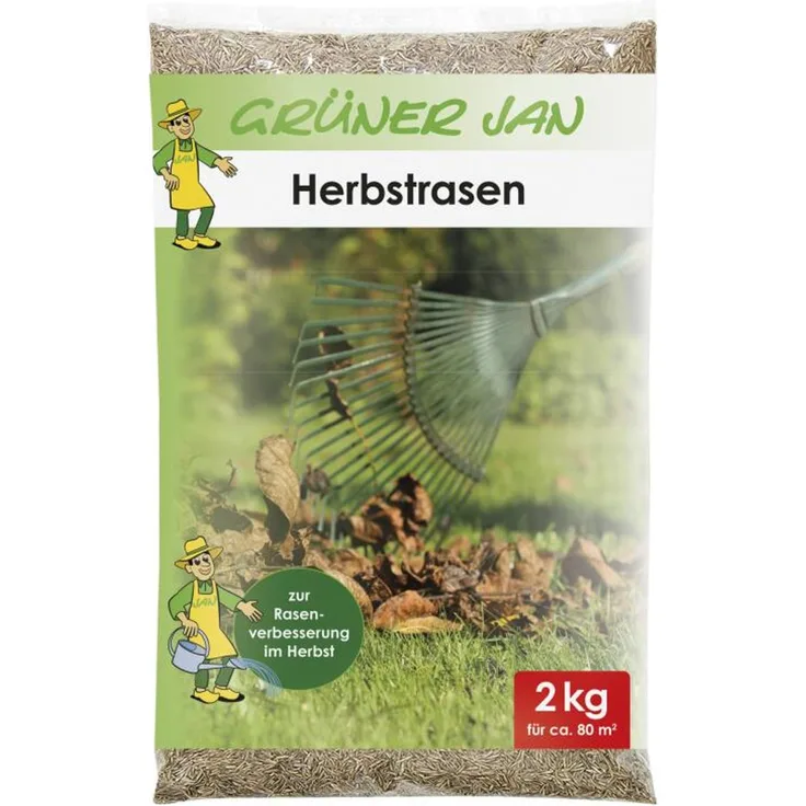 24x 2kg Grüner Jan Rasensamen Herbstrasen Gras säen 1920m²