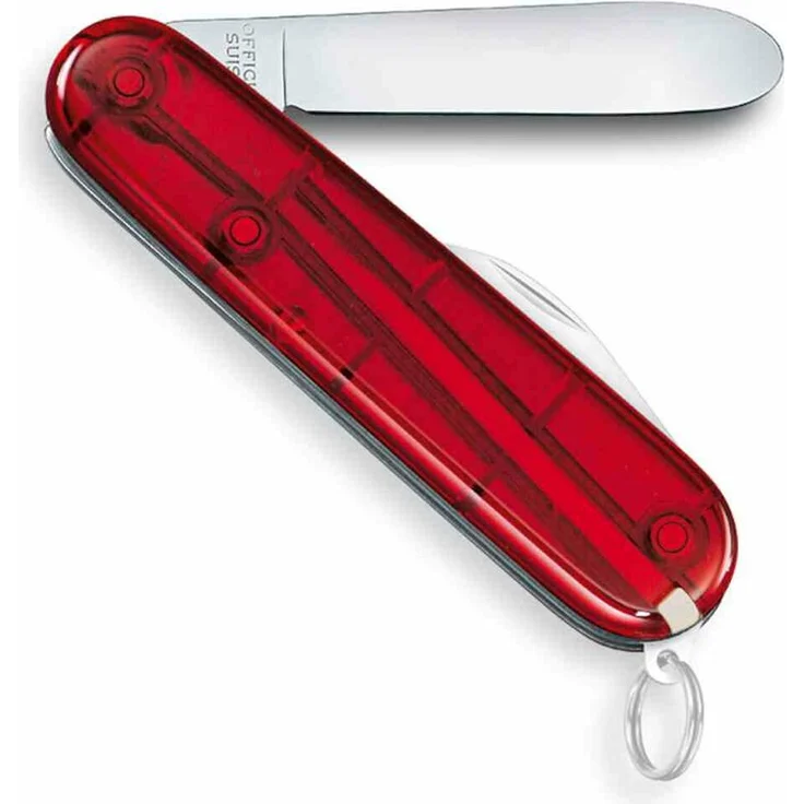 VICTORINOX Taschenwerkzeug ''My First Vx'' rot 9 Funktionen transparent rot – Bild 3