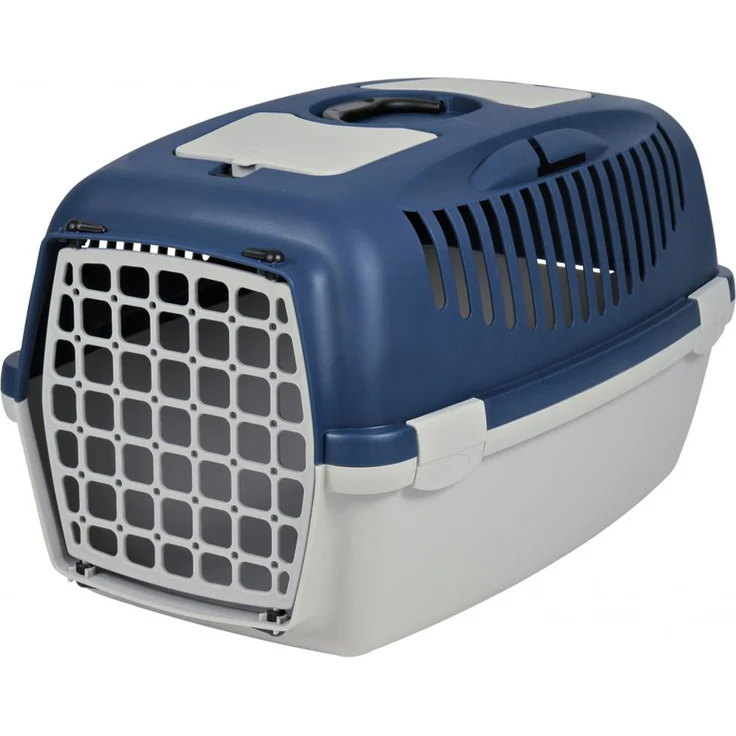 Trixie Katzen- und Hundebox Traveller Capri 3 blau/grau – Bild 1