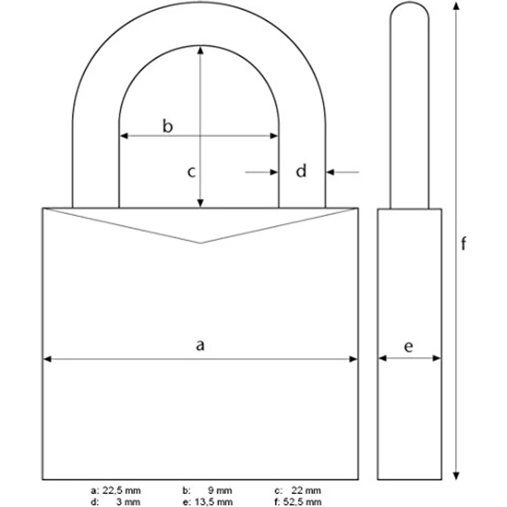 ABUS Aluminium-Zahlenschloss 145-20, blau, 46605 – Bild 2