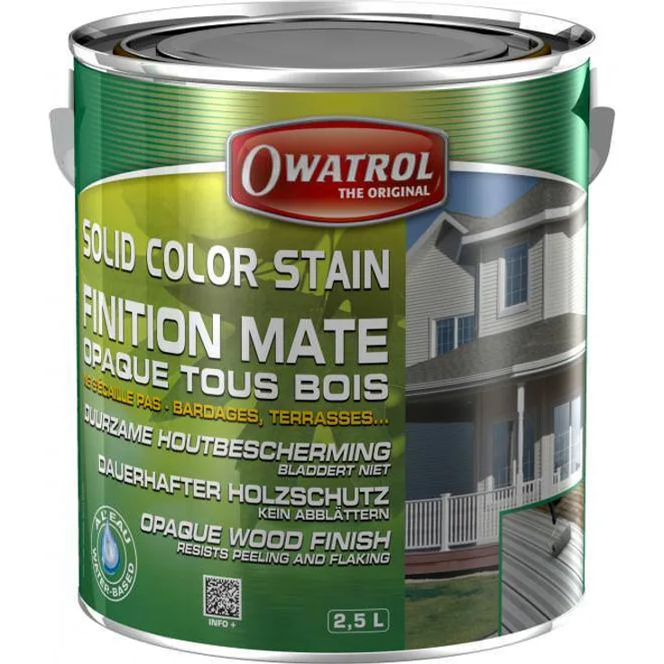 Owatrol Solid Color Stain Deckweiß , 2,5 Liter