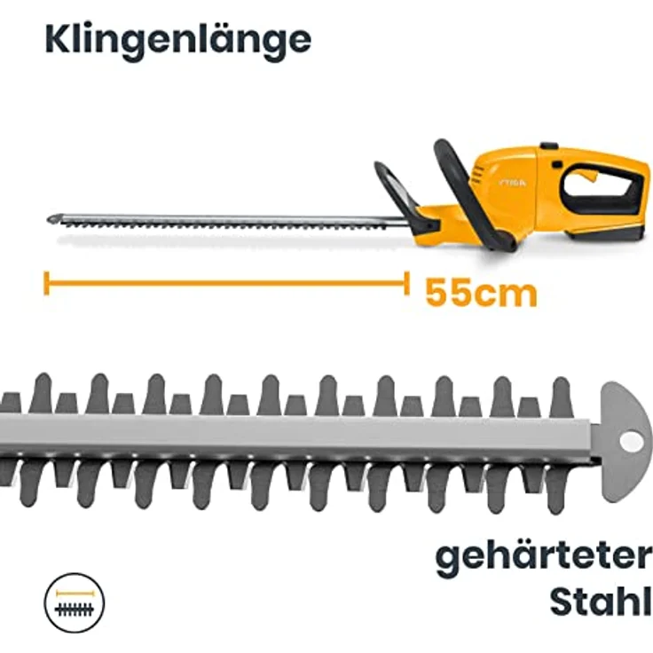 STIGA HT 100e Akku Heckenschere inkl. Akku, inkl. Ladegerät 0.15kW 20V Li-Ion 500mm – Bild 3