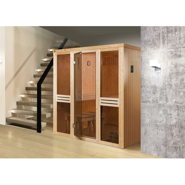 WEKA Elementsauna KAARINA 2, 177x194x199 cm, naturbelassen
