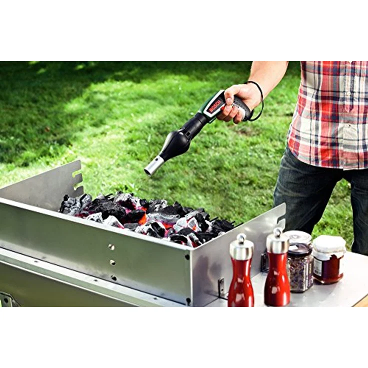 Bosch IXO V BBQ Set (3,6 Volt, mit Grillgebläseaufsatz, in Metallverpackung) – Bild 5