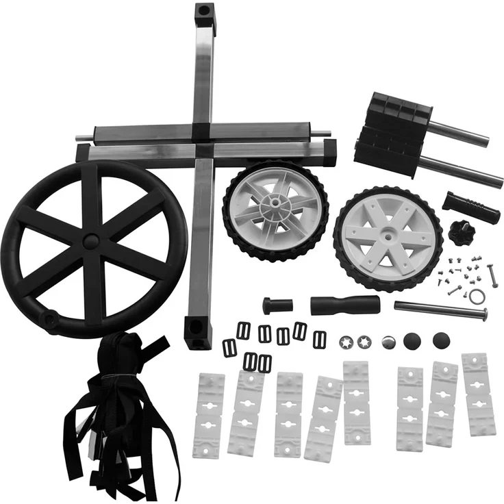 5,7M Pool Aufrollvorrichtung fahrbar Aufroller Stange Poolabdeckung Solarfolie – Bild 5