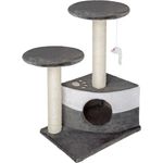 tectake Kratzbaum Tommy 71cm - grau/weiß