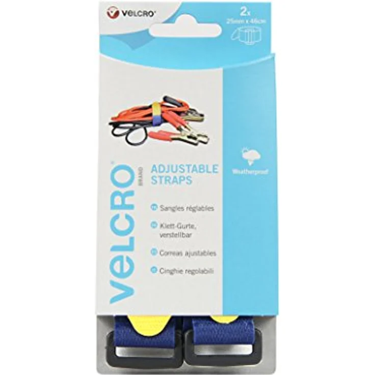 VELCRO VEL-EC60328 Klettband mit Gurt Haft- und Flauschteil (L x B) 460mm x 25mm Blau 2St. - Preisvergleich – Bild 1