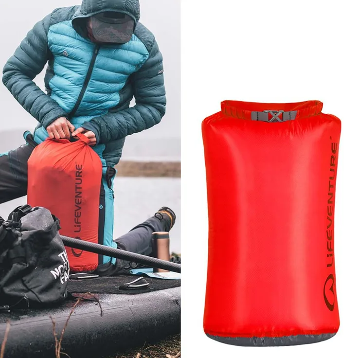 Lifeventure - Ultralight Dry Bag - wasserdichter Packsack 25L - rot