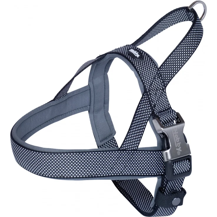 Nobby Norwegergeschirr Classic Preno Royal Bauch: 50-64 cm, Brust: 42 cm, Breite: 25/35 mm, schwarz – Bild 1