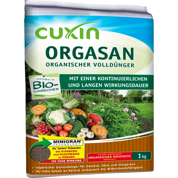 Cuxin DCM Orgasan 1 kg organischer Volldünger Dünger Obst Gemüse