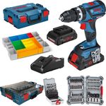 Bosch Professional Akku-Schlagbohrschrauber GSB 18V-60 C 2x 4,0 Ah L-BOXX,Kleinteilebox