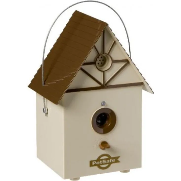 rindenschutz Vogelhuisje 14 x 13 x 21 cm weiß-orange