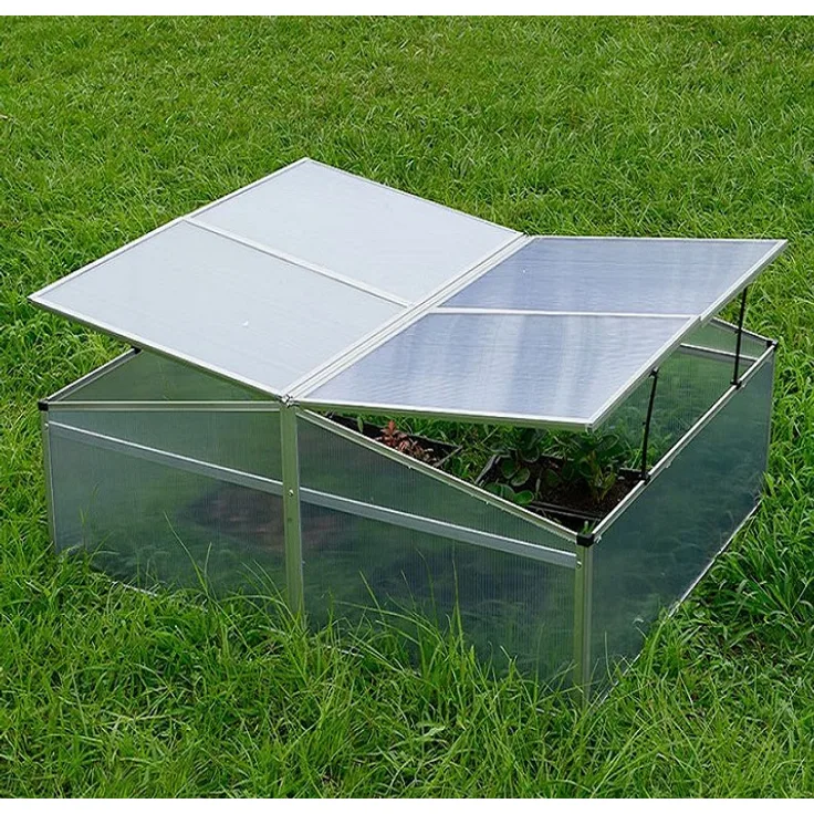 Aluminium Frühbeet PLANTBOX XXL Frühbeetkasten Gewächshaus Treibhaus