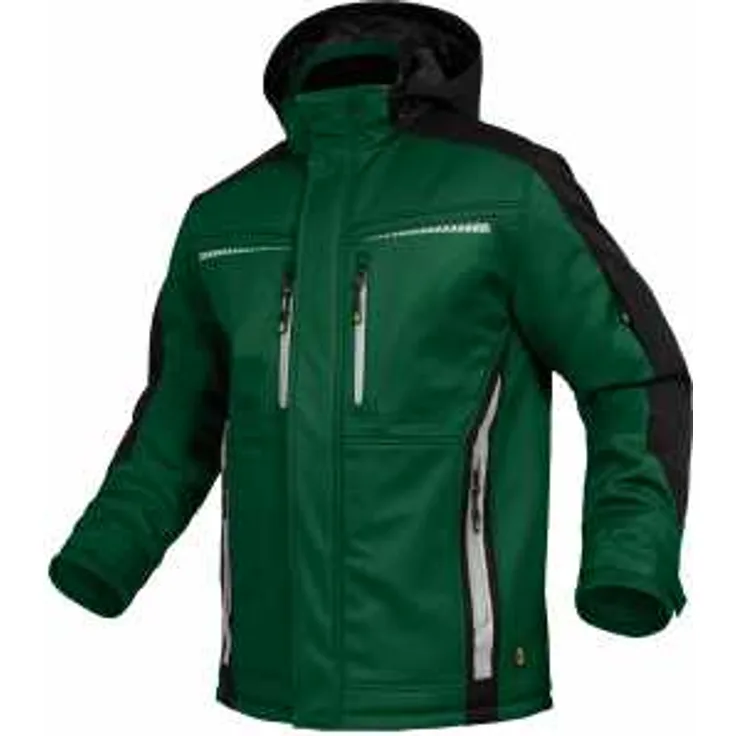 Leibwächter Winter-Softshelljacke Flex-Line FLEXI21 Gr. 4XL grün-schwarz