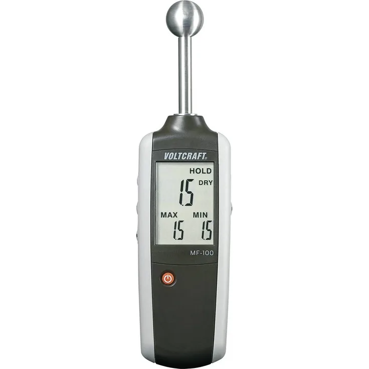 Voltcraft MF-100 Material-Feuchtigkeitsmessgerät, Baufeuchtemessgerät 0 - 100 Digit (MF-100)