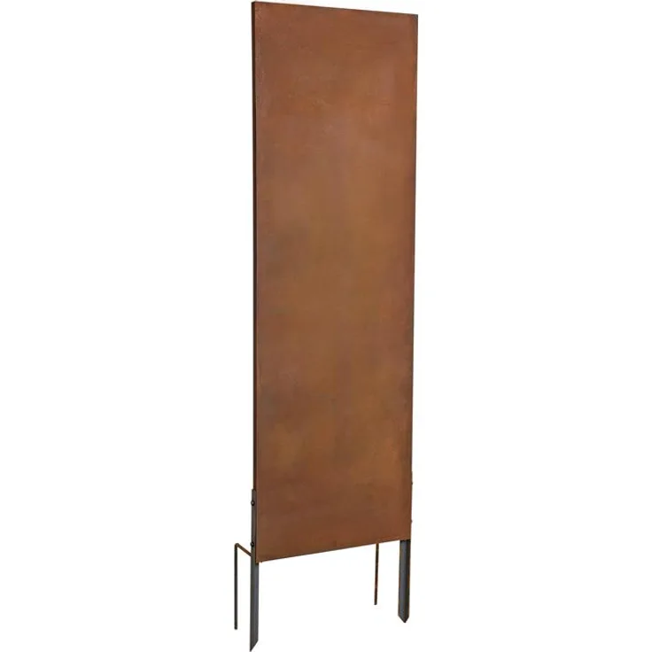 Metall Gartenzaun Sichtschutzwand 150 cm Edelrost Sichtschutz-Element Rost Deko