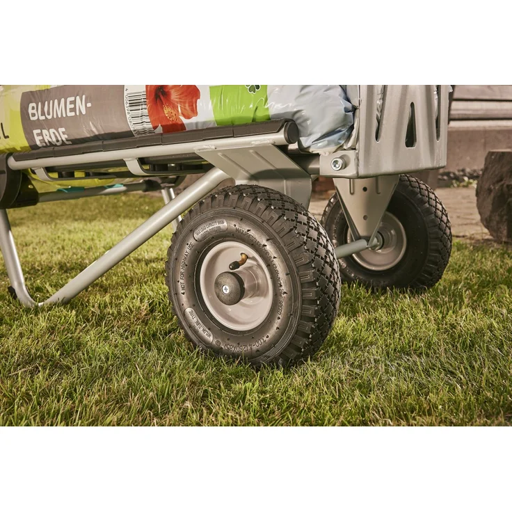 Wolfcraft Transportsystem TS 2500, klappbare 2-in-1-Lösung: Sackkarre und Schubwagen – Bild 5