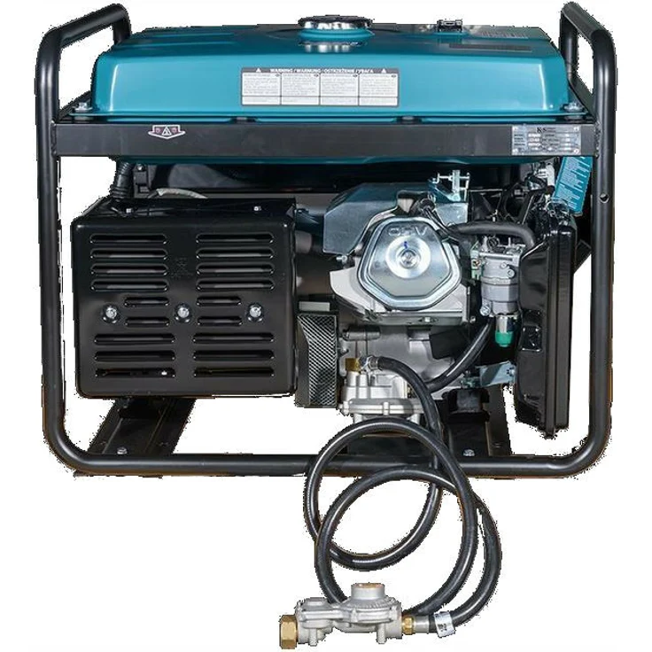 Könner & Söhnen KS 7000E G Hybrid Stromerzeuger 5500 Watt, DUAL FUEL Benzin / LPG, E-Start, 1x16A (230V), 1x32A (230V), 12V, Automatischer Voltregler(AVR), Anzeige (Volt - Hz - Arbeitszeit), Generator, 100% Kupfer – Bild 5