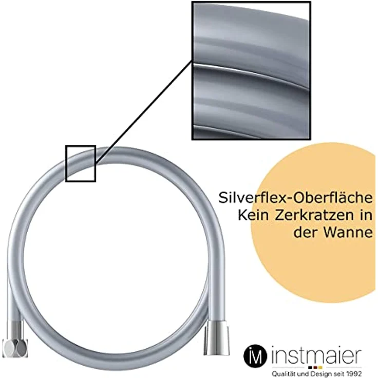 INSTMAIER Brauseschlauch BS4, 200 cm, Silverflex – Bild 4