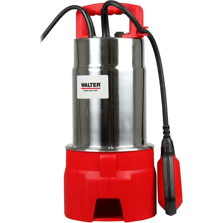 Walter Werkzeuge Schmutzwasserpumpe 1100W Pumpe Gartenpumpe Tauchpumpe Wasserpumpe – Bild 2