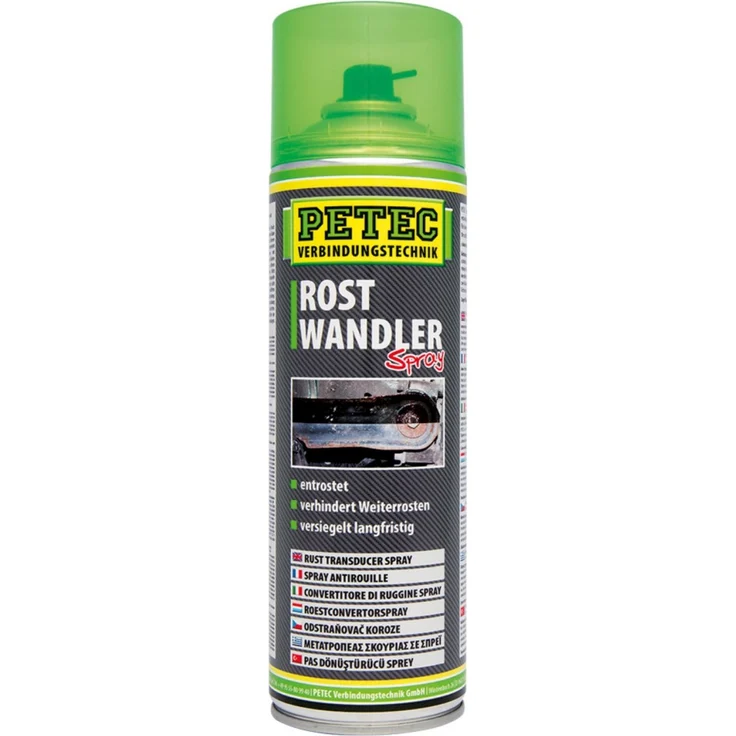 Petec 70040 Rostwandler Rostumwandler - 500ml Dose - 360 Grad Sprühkopf – Bild 1