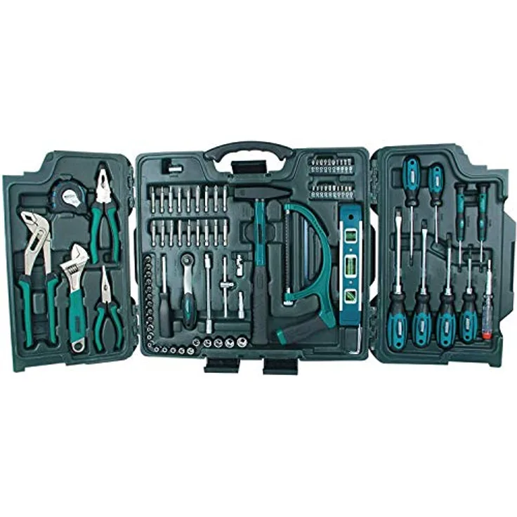 Brüder Mannesmann M29085 Premium Universal und Haushalts-Werkzeugkoffer, 89-tlg