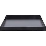 Bodenplatte Feuerkorb eckig quadratisch schwarz Eisen 32x32x3 cm