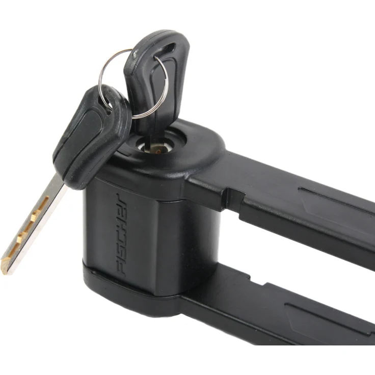 Fischer Faltschloss Security 8 mit Schlüssel und Halter 85 cm schwarz – Bild 5